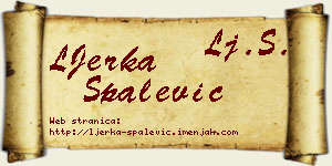LJerka Spalević vizit kartica